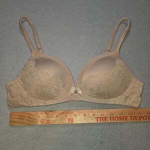 Victorias Secret Body by Victoria No-Wire Bra 36B Lace Racerback Convertible